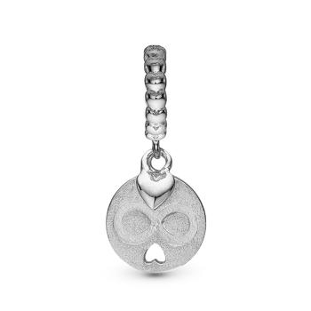 Sølv Forever charm til 4 mm læder- og sølvarmbånd 