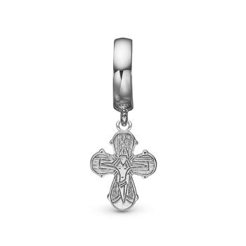 Sølv Dagmar Cross charm til 4 mm læder- og sølvarmbånd