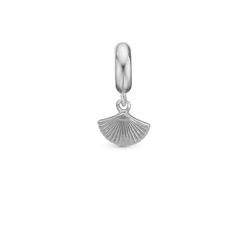 Fan charm, Sølv - Charm til 4 mm Christina armbånd