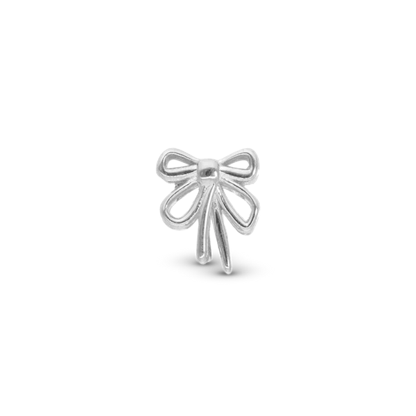 Bow charm, Sølv - Charm til 4 mm Christina armbånd