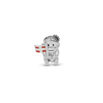Cute monkey - Celebration charm, Sølv - Charm til 4 mm Christina armbånd