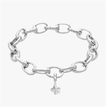 Firkløver link armbånd til charms sæt, fra Christina Jewelry & Watches, 17-21 cm
