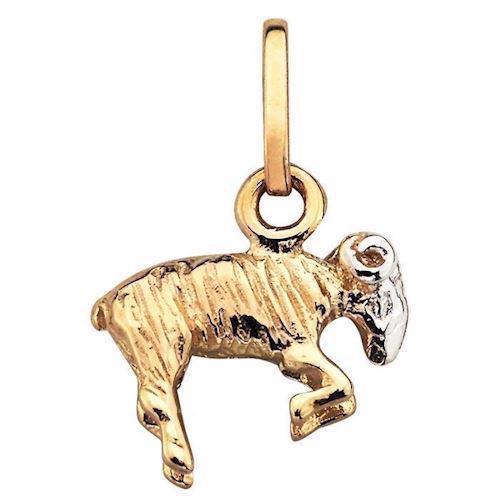 Image of Støvring Design 14 kt guld vedhæng, stjernetegn med blank overflade, model 74166201