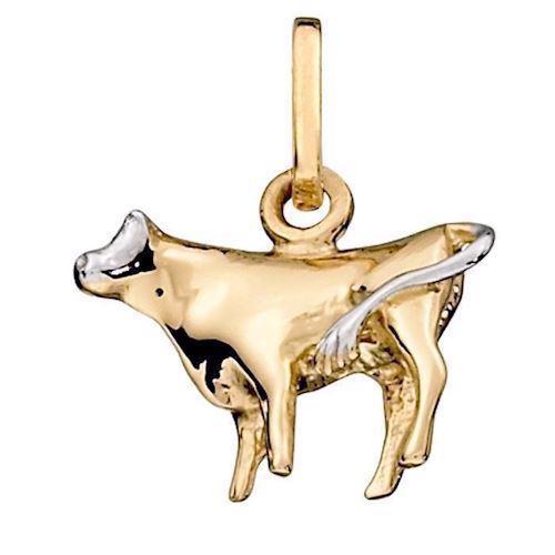 Image of Støvring Design 14 kt guld vedhæng, stjernetegn med blank overflade, model 74166202