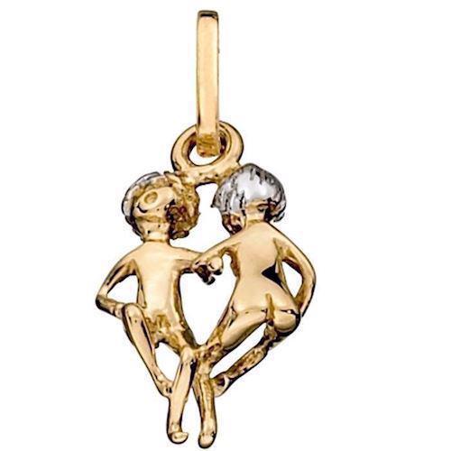 Image of Støvring Design 14 kt guld vedhæng, stjernetegn med blank overflade, model 74166203