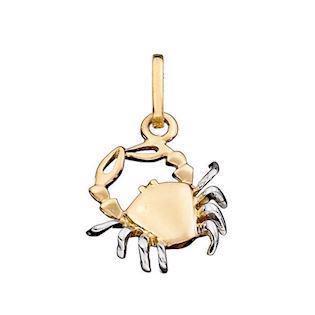 Støvring Design 14 kt guld vedhæng, Krebsen stjernetegn med blank overflade, model 74166204