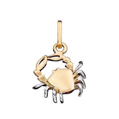 Image of Støvring Design 14 kt guld vedhæng, stjernetegn med blank overflade, model 74166204
