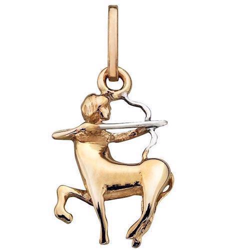 Image of Støvring Design 14 kt guld vedhæng, stjernetegn med blank overflade, model 74166209