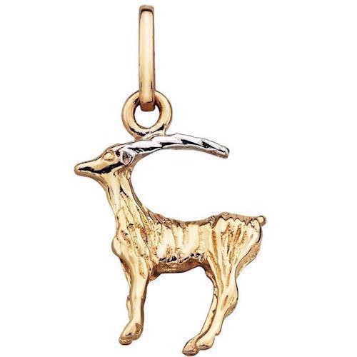 Image of Støvring Design 14 kt guld vedhæng, stjernetegn med blank overflade, model 74166210