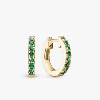 Green Circles, forgyldt sølv Øreringe fra Christina Jewelry