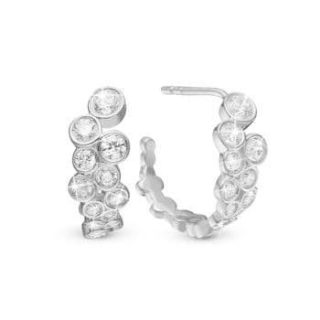 Bubbles, sølv Øreringe fra Christina Jewelry