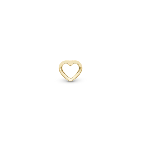 True Heart forgyldt sølv Ørehænger