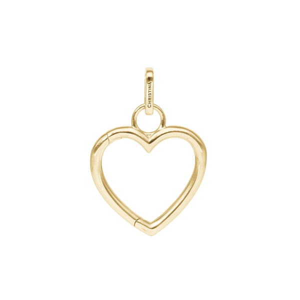 Collectors Heart vedhæng i forgyldt sølv fra Christina Jewelry