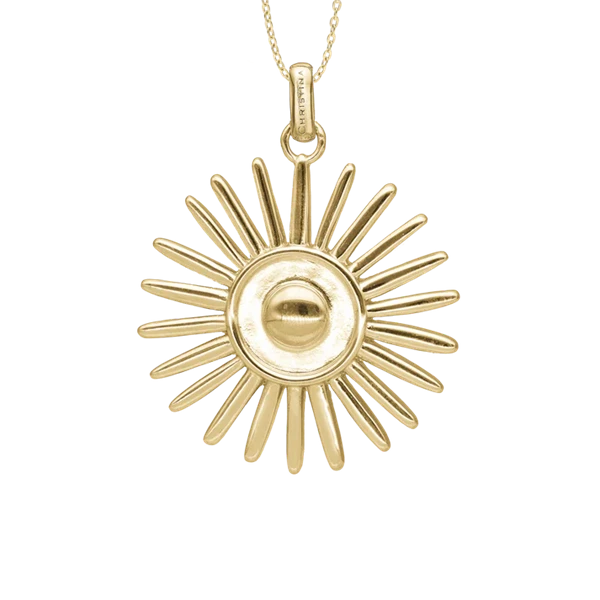 Sunshine vedhæng og halskæde i Forgyldt sterling sølv fra Christina Jewelry
