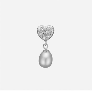 Sparkling Heart vedhæng i sølv fra Christina Jewelry