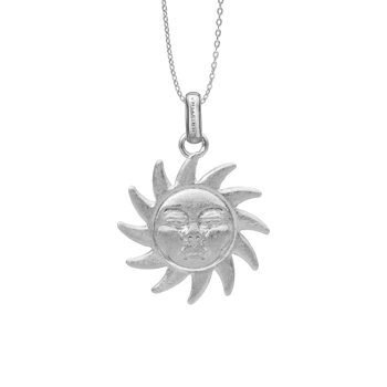 Glowing Sun vedhæng i sterling sølv  fra Christina Jewelry