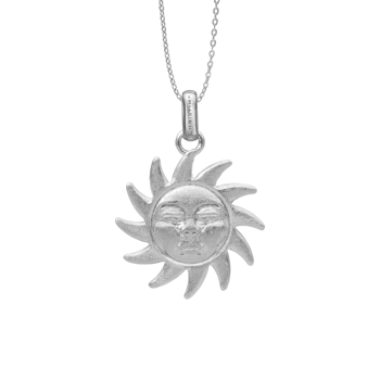 Glowing Sun vedhæng i sterling sølv  fra Christina Jewelry