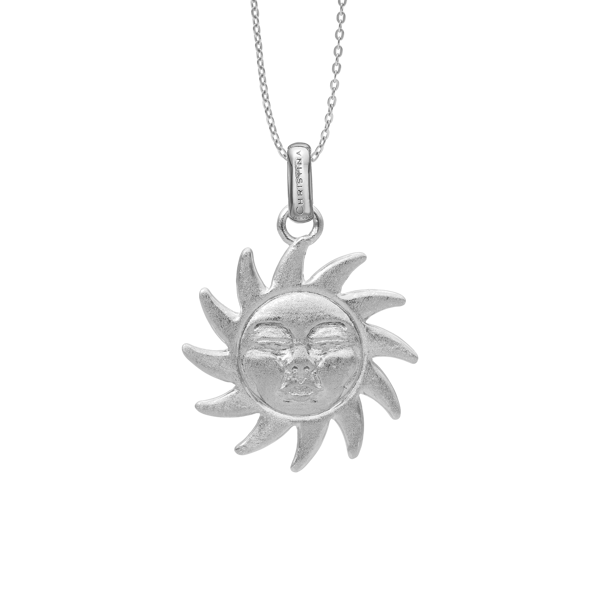 Glowing Sun vedhæng i sterling sølv  fra Christina Jewelry