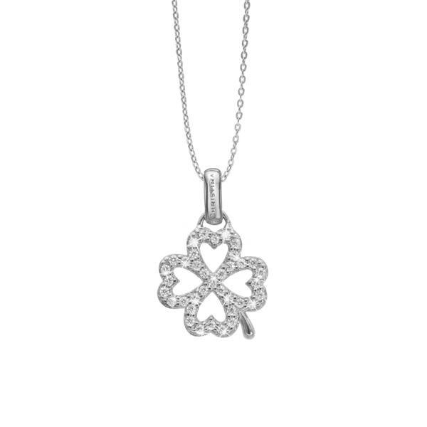 Shimmery Clover vedhæng og halskæde i Sterling sølv  fra Christina Jewelry