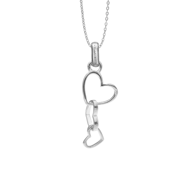 Dancing Love vedhæng og halskæde i Sterling sølv  fra Christina Jewelry med 40+15 cm halskæde