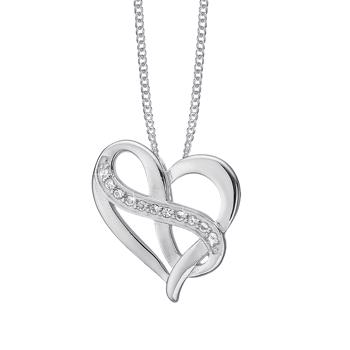ETERNITY HEART vedhæng sterling sølv fra Christina Jewelry