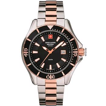 Swiss Alpine Military Nautilus herreur i rosaguld og stål