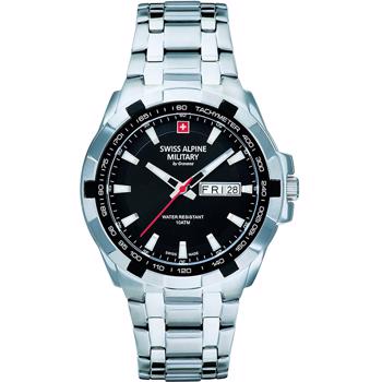 Swiss Alpine Military Day Date quartz herre ur