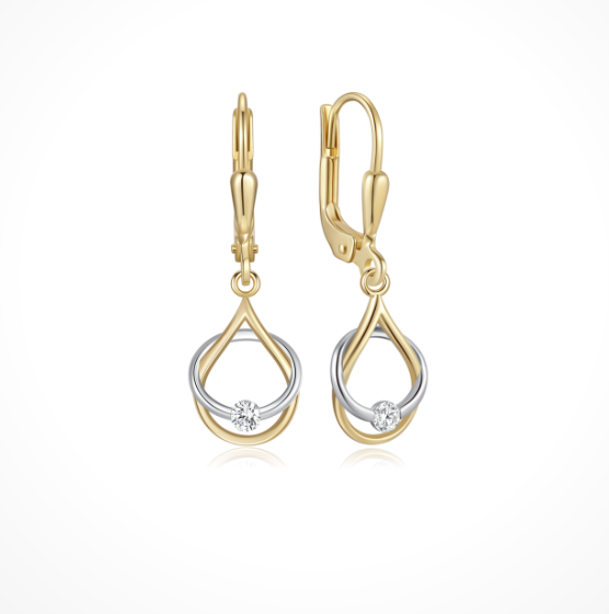 Guld ørehænger, fra Støvring Design