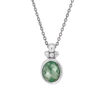 Rabinovich HOPE Sterling sølv halskæde med grøn kvarts