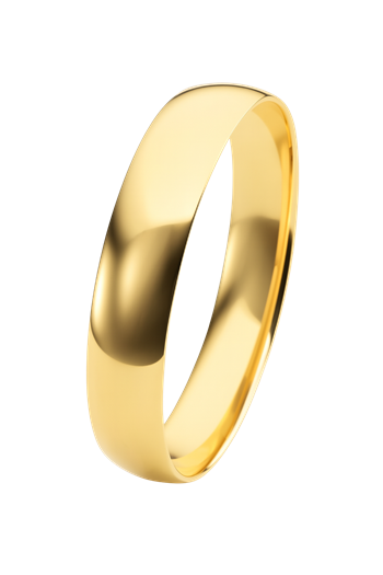 Nuran Classic 8 karat guld 5,0 mm Vielsesring herre, CN1012