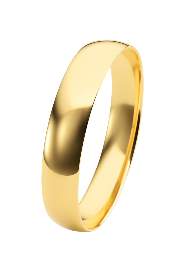 Nuran Classic 8 karat guld 5,0 mm Vielsesring herre, CN1012