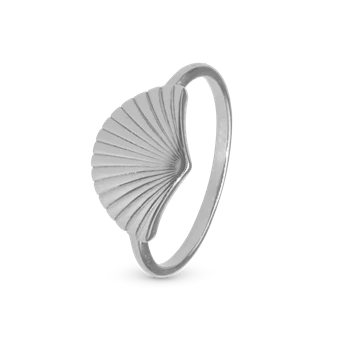 Fan Ring med vifte i 925 sterling sølv 