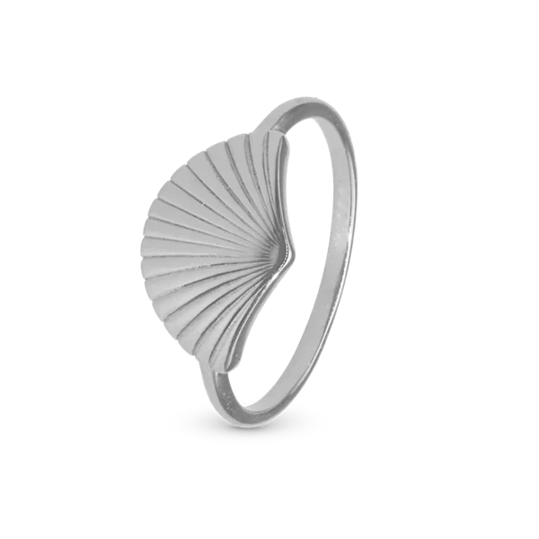 Fan Ring med vifte i 925 sterling sølv 