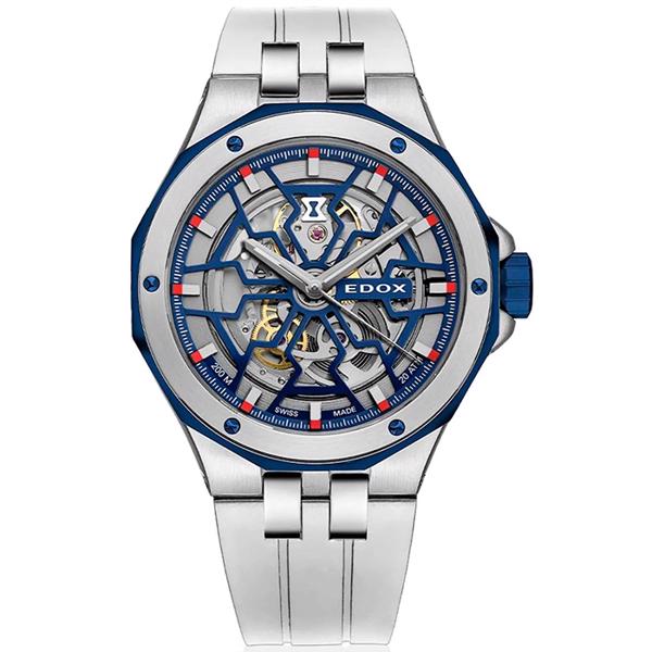 Edox Delfin Stål Automatik Herre ur, model 85303-357BUCAB-BUIRB