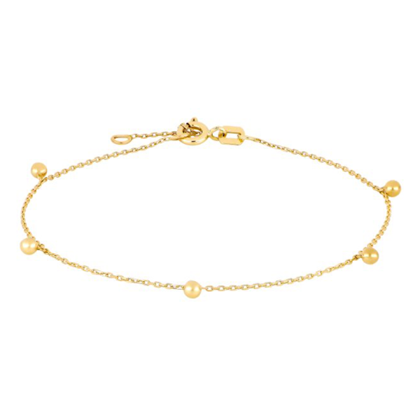 Siersbøl's sødt og legende armbånd i 8 karat guld med kugler