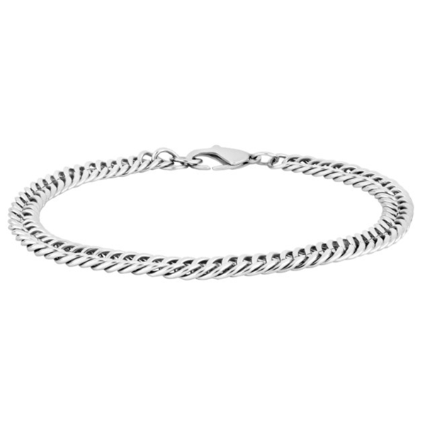 Son of Noa\'s Blankt stål armbånd, 21 cm 