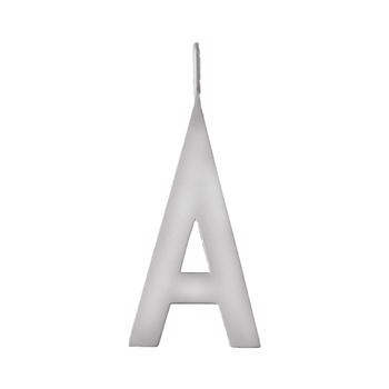 Bogstavcharm 30 mm, A-Z (Sølv/Blank) med eller uden kæde