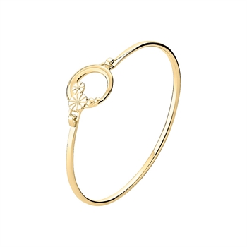 Lund Copenhagen Marguerit armring forgyldt sølv 5 og 7,5 mm