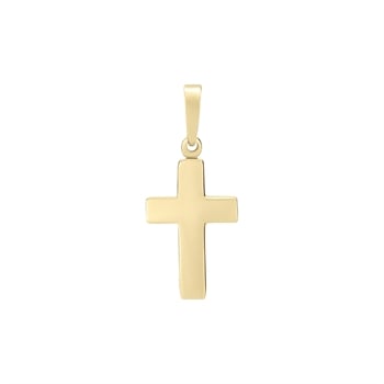 Vedhæng kors 15x10 mm forgyldt sølv