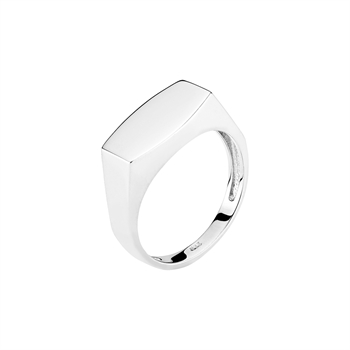 Ring plade 15x7 mm sterling sølv