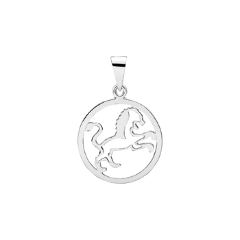 Stjernetegn løve 20mm sterling sølv