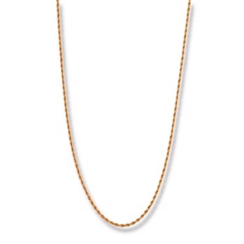 HAYES - Cordel kæde i guldfarvet stål, fås i 3 bredder, by Billgren