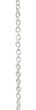Rund anker kæde 0,40mm 38cm sterling sølv