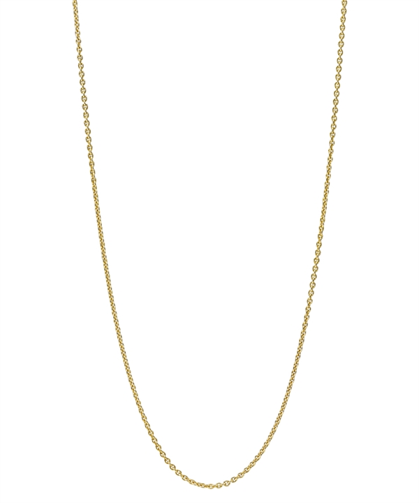 Forgyldt rund anker kæde 0,40mm bred 100cm lang