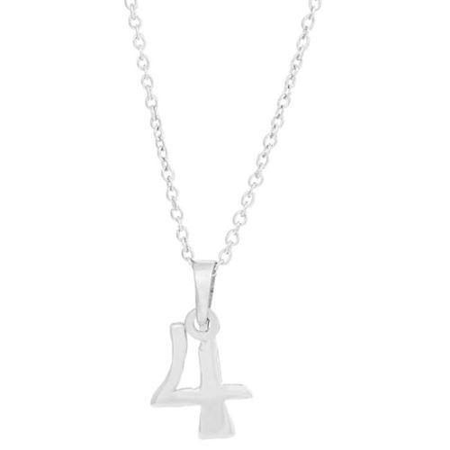 Siersbøl 4 tals  sterling sølv halskæde med vedhæng med blank overflade