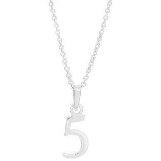 Siersbøl 5 tals sterling sølv halskæde med vedhæng med blank overflade
