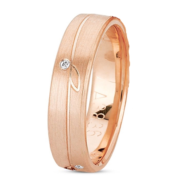 Sparkling Leaf 14 karat Rosa guld Damering