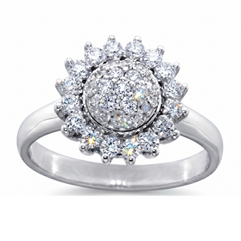 18 kt hvidgulds Jacqueline Ring med 0,68 ct & Top Wesselton / VVS