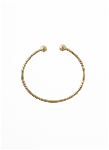 Armring m/8mm kugle i 14 karat guld