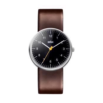 Classic mat rustfri stål Quartz Herre ur fra Braun, BN0021BKBRG